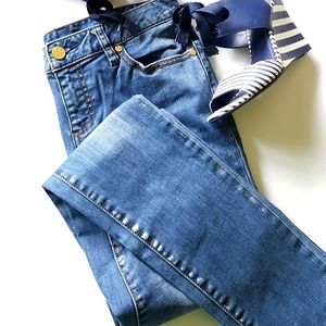 Tory Burch Distressed Skinny Stretchy "Legging" Style Jeans